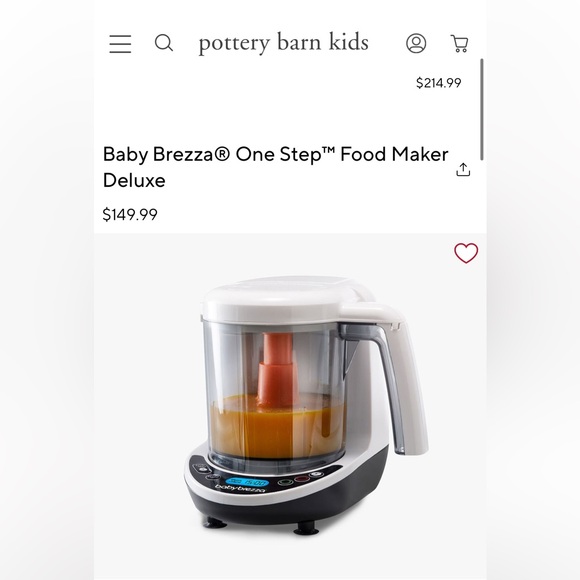 Baby Brezza Other - VGUC baby brezza one step baby food maker deluxe